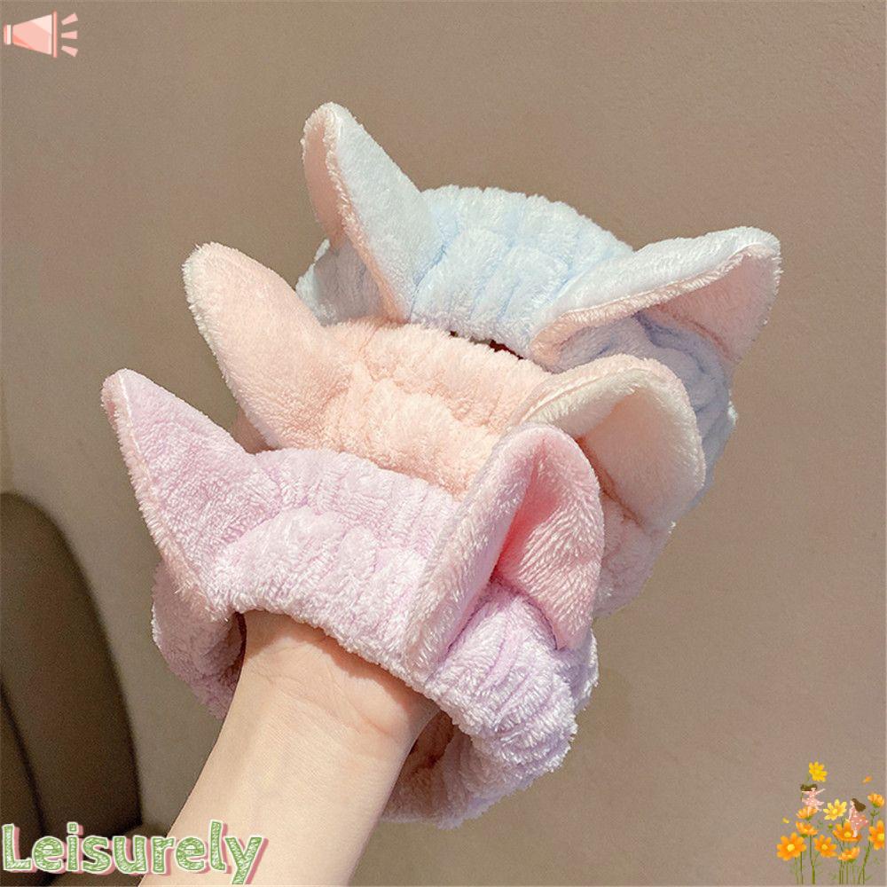 Băng Đô Lông Cừu San Hô Mềm Ấm Áp Xinh Xắn Cho Nữ Rửa Mặt