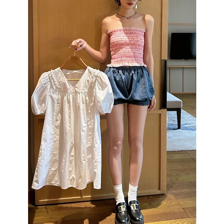 Cozok Áo Không Tay Dáng Ngắn Ôm Sát Phối Màu Tương Phản Gợi Cảm Hợp Thời Trang