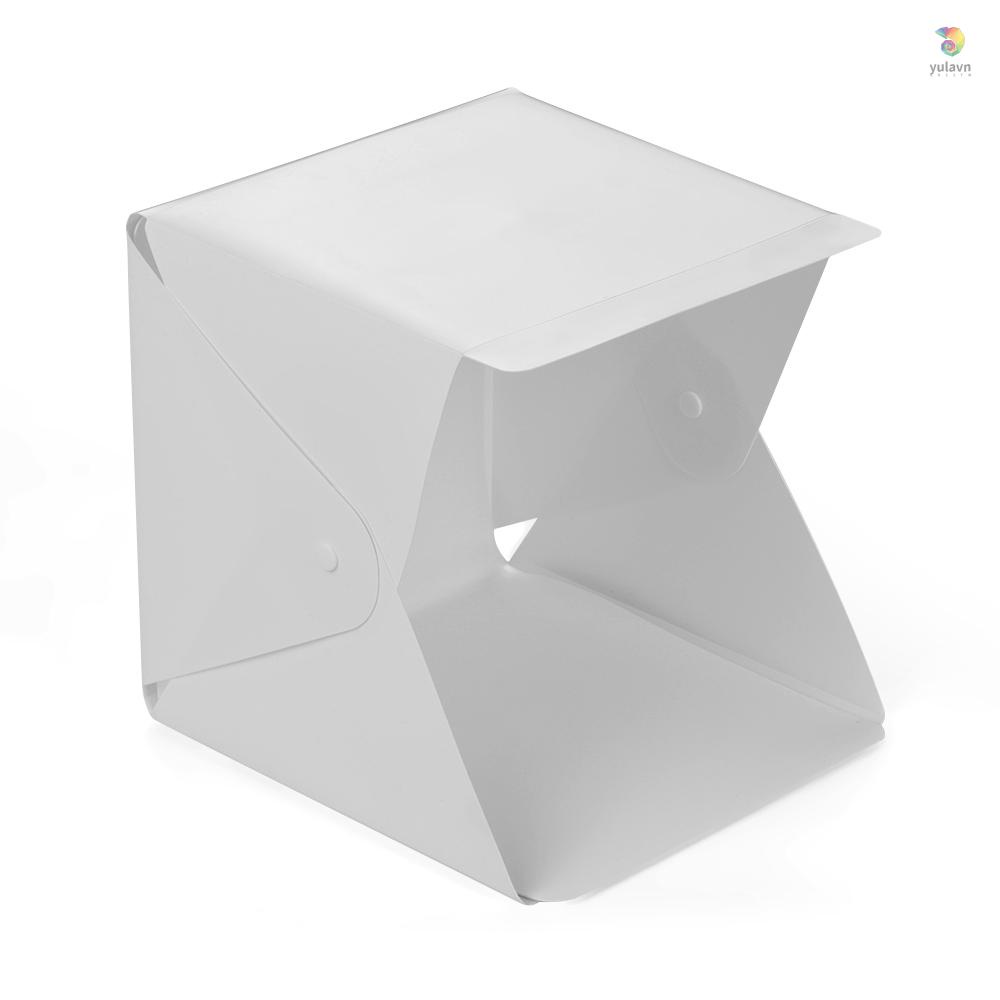 Hộp Đèn LED yula 6000K Mini Có Thể Gập Lại Kèm Nền Trắng Đen Hỗ Trợ Chụp Ảnh Cho Studio