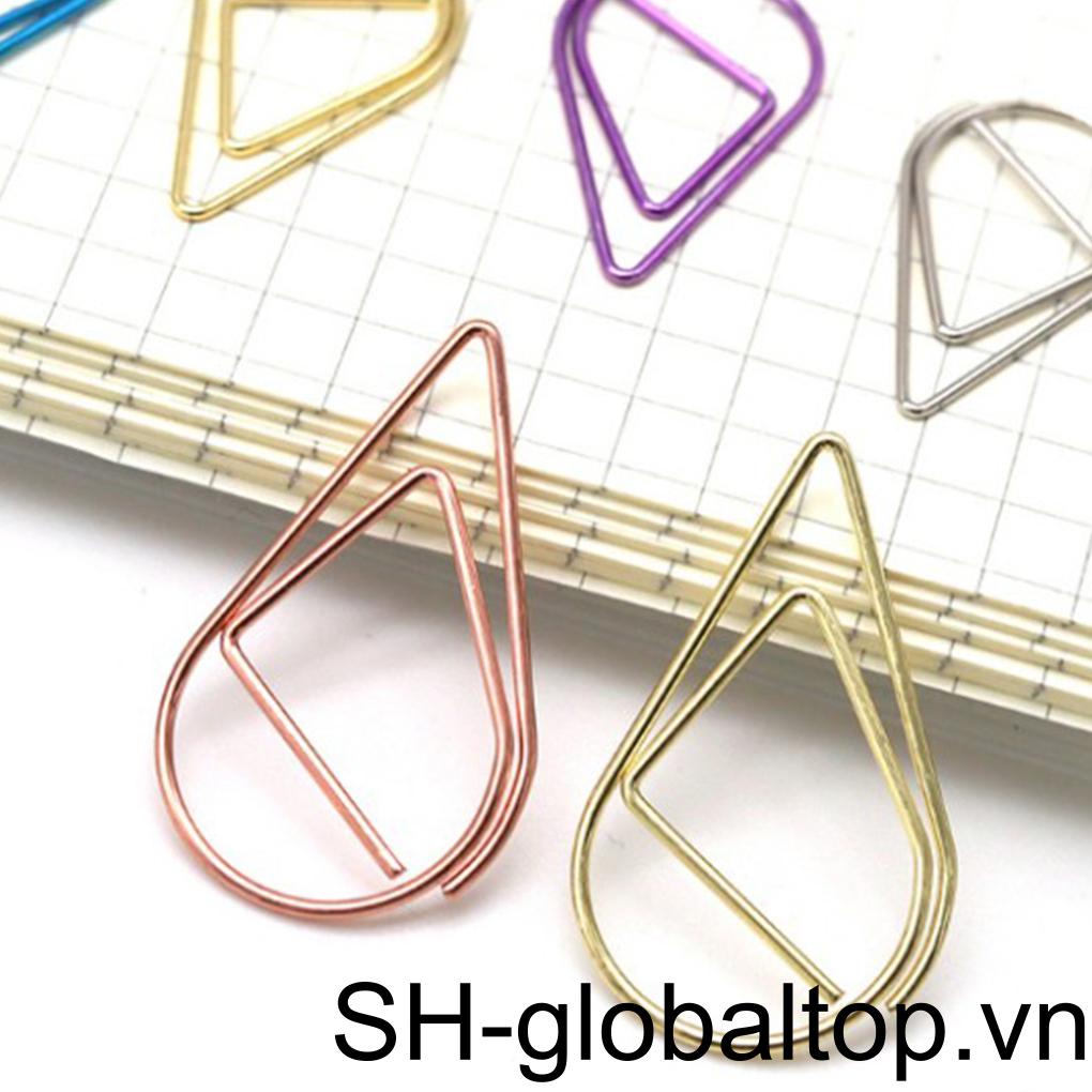 50 Kẹp Giấy Hình Giọt Nước Đánh Dấu Trang Sách Tiện Dụng