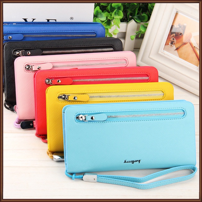 Ví Dài Đựng Điện Thoại Đa Năng Có Khóa Kéo Dành Cho Nữ