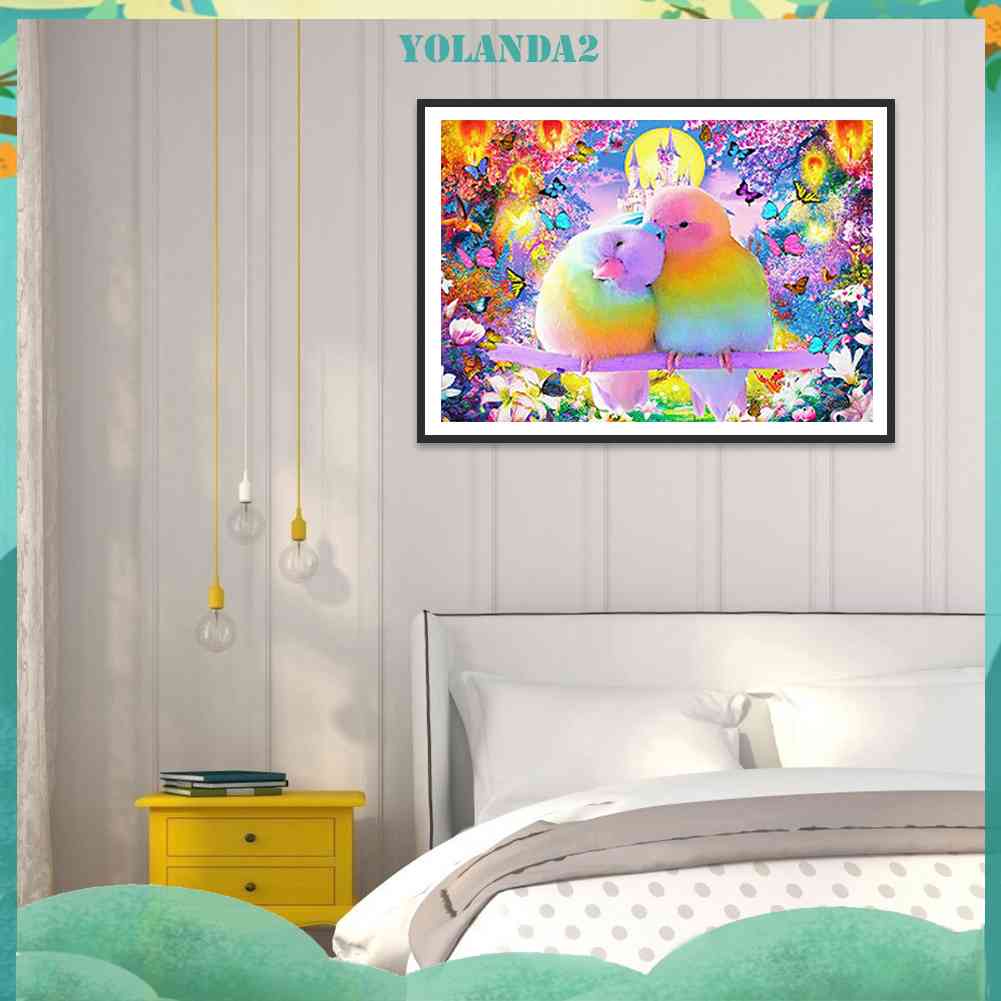 Tranh Đính Đá Kim Cương Toàn Bộ 5D DIY Hình Vẽ Vẹt