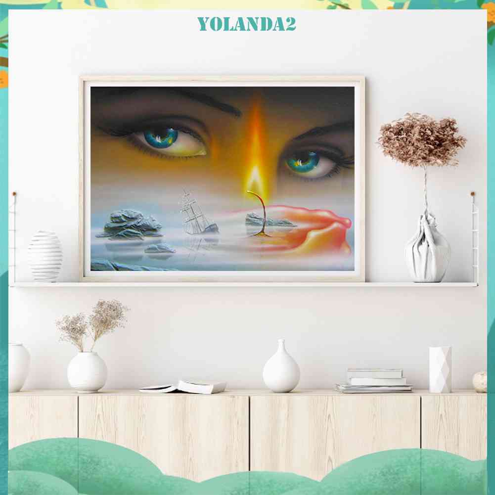 Tranh Đính Đá Kim Cương Toàn Bộ 5D DIY Hình Vẽ Nghệ Thuật Trang Trí Nhà Cửa