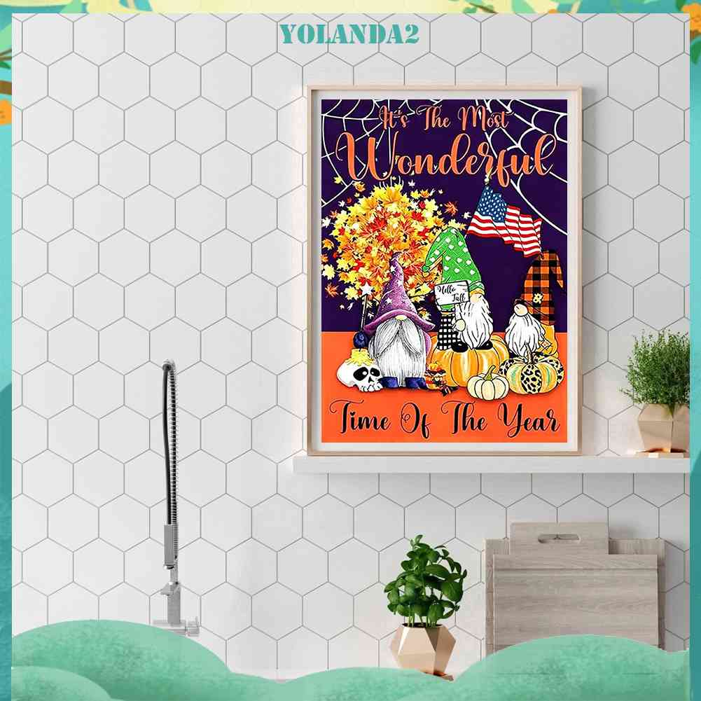 Tranh Đính Đá Kim Cương Toàn Bộ 5D DIY Hình Vẽ Bí Ngô