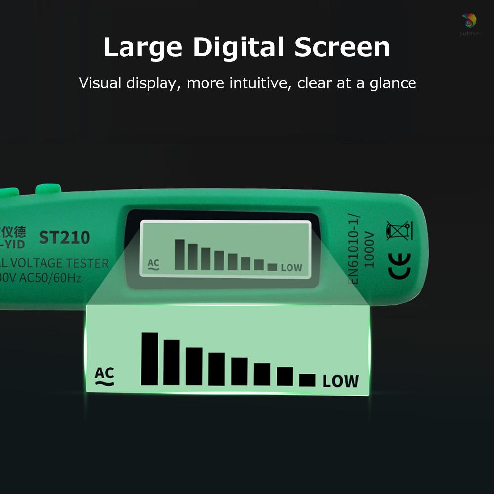 Bút Thử Điện Kỹ Thuật Số Không Tiếp Xúc AC 12V-1000V NCV Với Đèn Pin Tiện Dụng