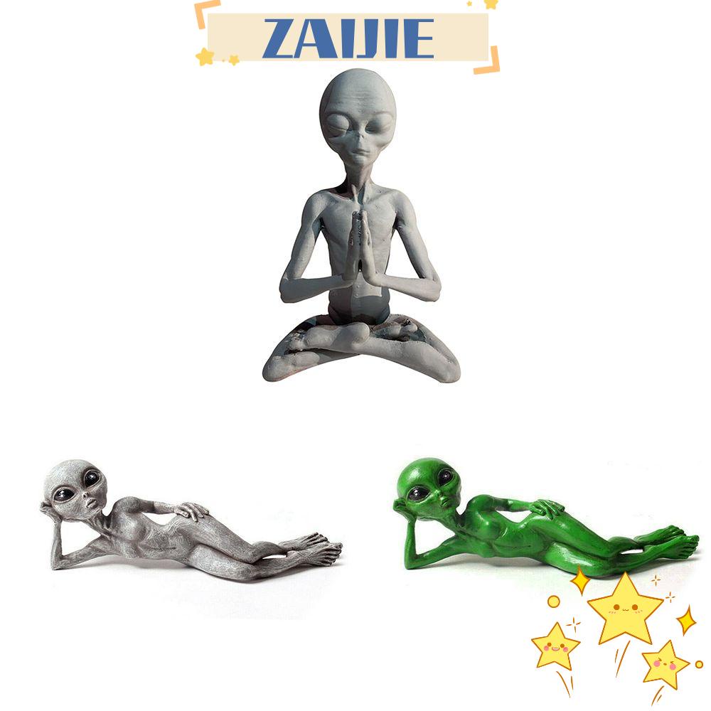 Zaijie Tượng Người Ngoài Hành Tinh Handmade 24 Trang Trí Trong Và Ngoài Nhà