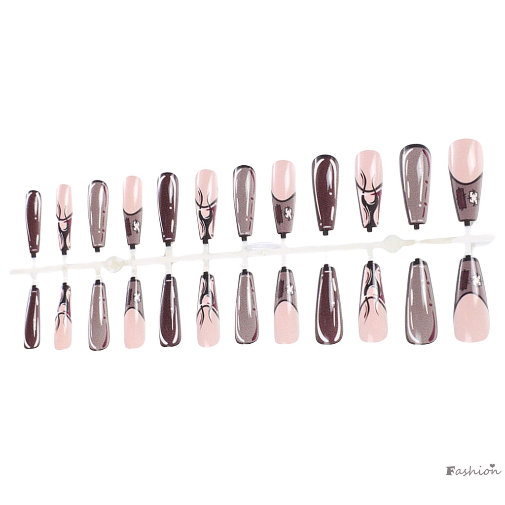 Bộ Móng Tay Giả Siêu Linh Hoạt Lâu Trôi Họa Tiết Múa Ba Lê