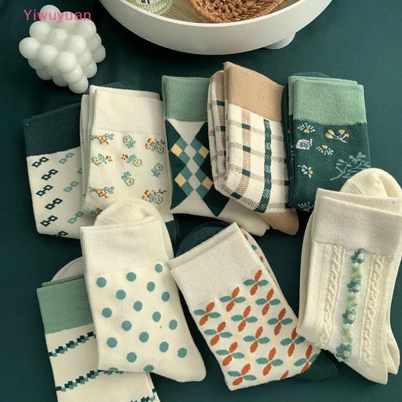 1 Đôi Vớ Cotton Thể Thao Thoáng Khí Thoải Mái Phong Cách Lolita Hàn Quốc Mới