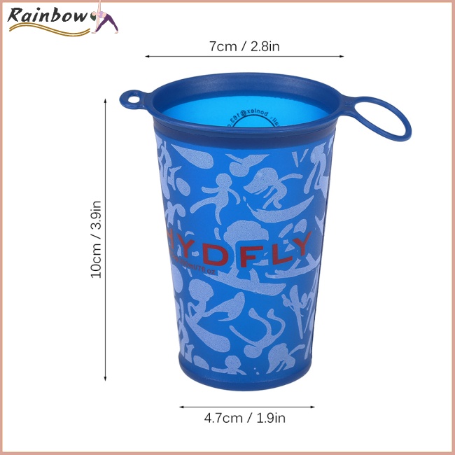 Bình Nước Chất Liệu Tpu Mềm Dung Tích Lớn 200ml Có Thể Gấp Gọn Tiện Dụng