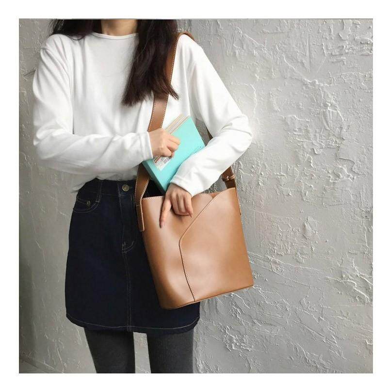 Túi Đeo Vai Có Khóa Họa Tiết Khảm Đá Kiểu Retro