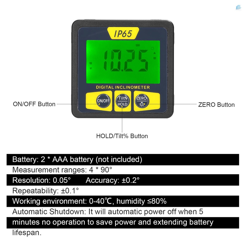 Đồng Hồ Đo Độ Sâu Kỹ Thuật Số Từ Tính (s2mwvn) Kháng Nước Và Góc Nhìn Mini Chống Bụi Màn Hình LCD IP65