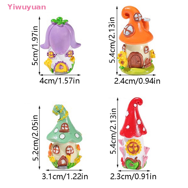 < Yiwuyuan > Mô Hình Trang Trí Tiểu Cảnh Nhiều Màu Sắc Dễ Thương