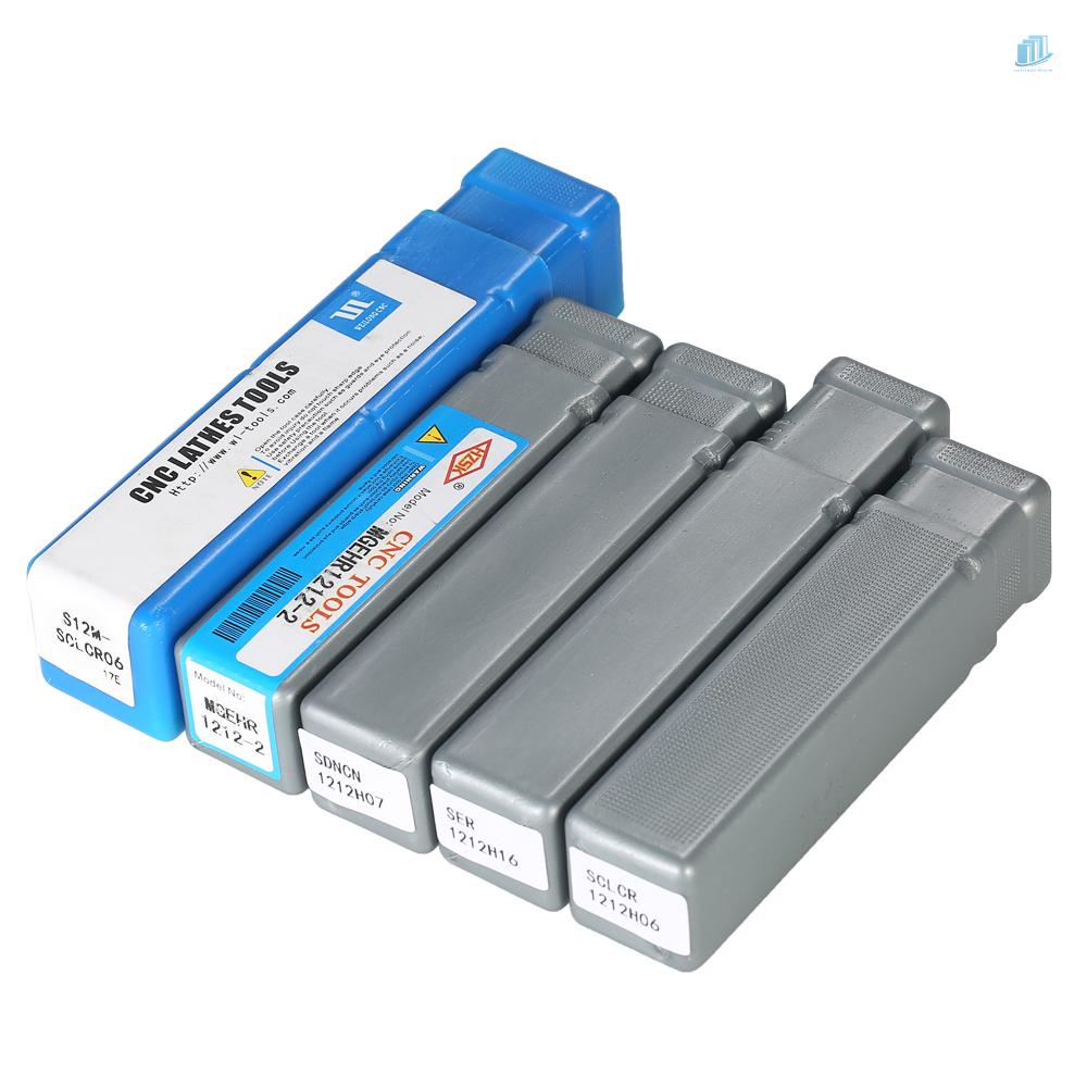 Set 5 Phụ Kiện Thanh Nối CNC SCLCR1212H06 / SDNCN1212H07 / S12M-SCLCR06 / SER1212H16 / MGEHR1212-2 Bar + 5 Chìa Vặn