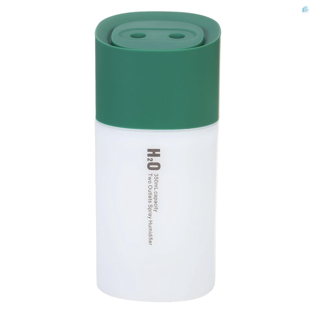 Máy Phun Sương Tạo Độ Ẩm smartwatchinone 350ml Hai Ổ Cắm USB Kèm Đèn Màu Sắc Dành Cho Nhà Cửa / Văn Phòng