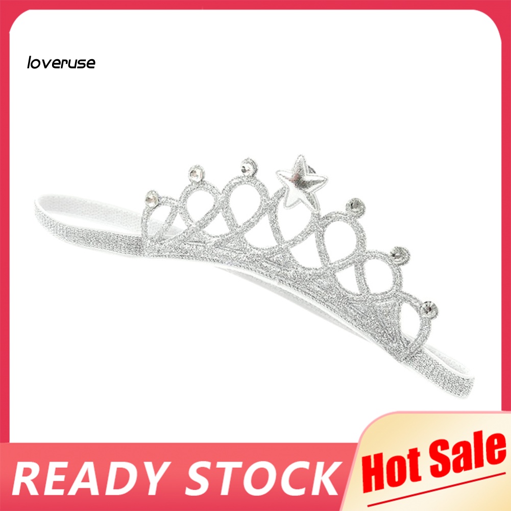 Băng Đô Hình Vương Miện Công Chúa Thời Trang Cho Bé Gái