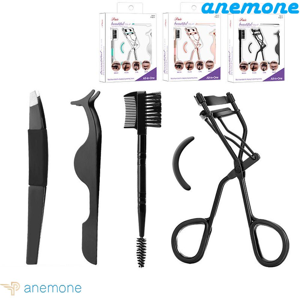 Dụng Cụ Bấm Cong Mi ANEMONE Hình Hoa Hồng Cho Nữ|Bộ Cọ Trang Điểm Lông Mày / Lông Mi Giả Có Lược Chải Tiện Dụng