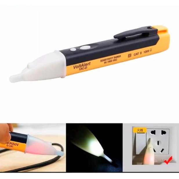 Bút Dò Thử Điện Có Đèn Led Kèm Âm Thanh Cảnh Báo