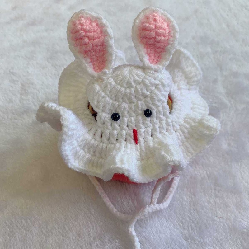 Mũ Đan Len Co Giãn Hình Động Vật Dễ Thương Cho Thú Cưng