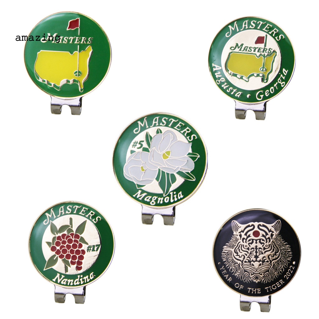 1 Bộ Kẹp Gắn Nón Đánh Golf Mini Bằng Hợp Kim Kẽm Từ Tính Bền Bỉ