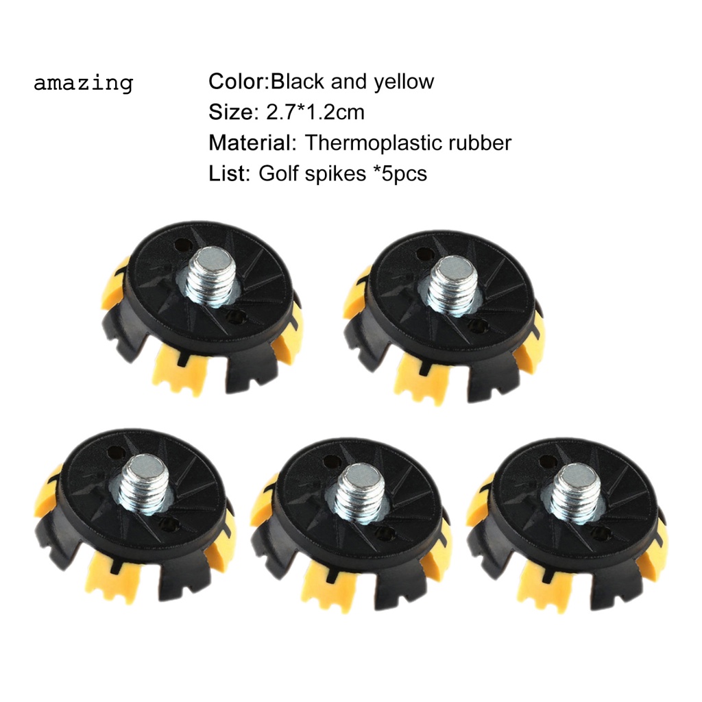 Bộ 5 Ghim Cố Định Giày Đánh Golf TPR Tháo Gỡ Nhanh Tiện Dụng