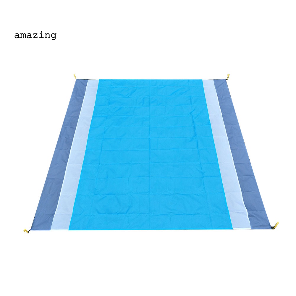 Thảm Cắm Trại / Đi Biển Chống Thấm Nước 210x200cm Có Thể Gấp Gọn Tiện Dụng