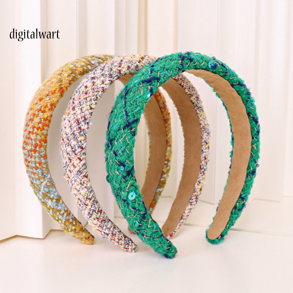 Kỹ Thuật Số| Băng Đô Cài Tóc Họa Tiết Sọc Caro Phong Cách Hàn Quốc Ngọt Ngào Cho Nữ