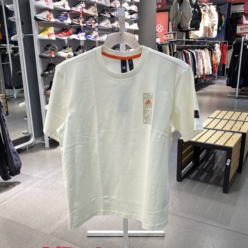 Áo Thun Thể Thao Adidas 100% Cotton Cổ Tròn Ngắn Tay Thời Trang Unisex HZ3026 HZ3027
