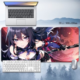 Honkai:Star Rail Mouse Pad Seele Table Pad Bronya computer pad anime custom student gaming keyboard pad animation ACGN large rubber soft pad