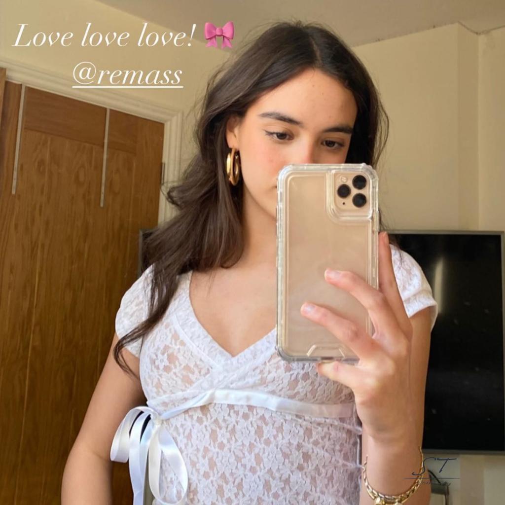 Áo Thun Crop Top Tay Ngắn Cổ Chữ V Phối Ren Xuyên Thấu Phong Cách Đường Phố Thời Trang Mùa Hè CY03