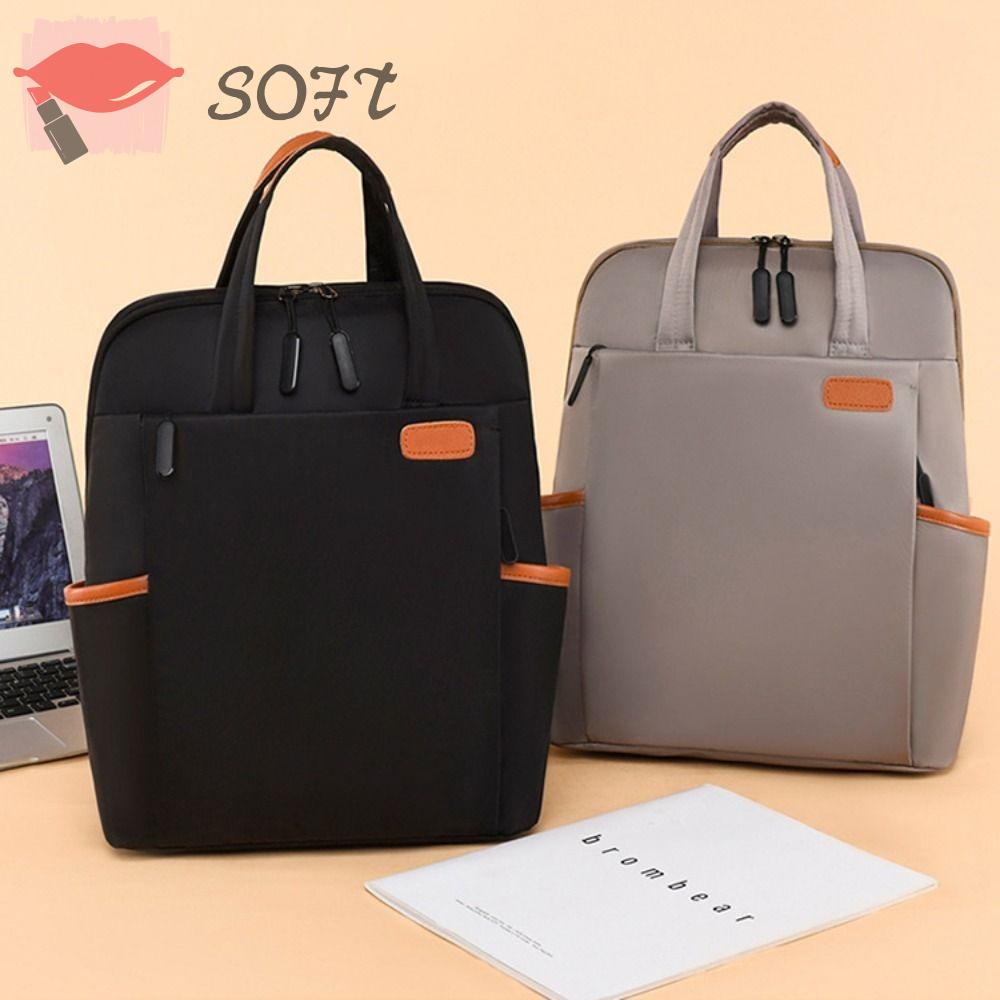 Ba Lô Đựng Laptop Mềm Mại Sức Chứa Lớn Thời Trang Cho Nữ