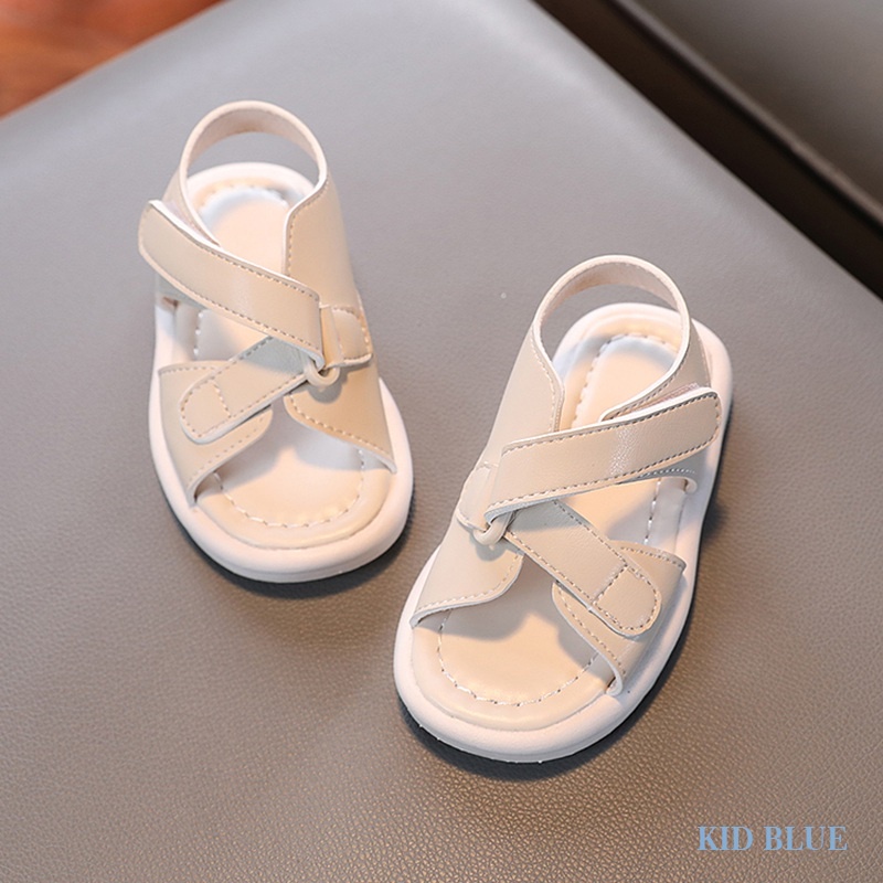 Giày Đi Biển Đế Mềm Chống Trượt Màu Trơn Đơn Giản Thoải Mái Thời Trang Xuân Hè Cho Bé Trai Và Gái