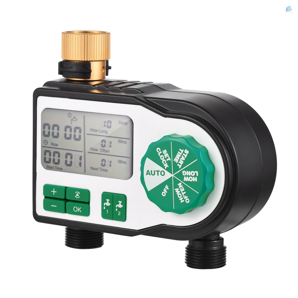 Thiết Bị Hẹn Giờ Tưới Nước Tự Động Thông Minh Kèm 2 Đầu Nối Ống Nước Cho Sân Vườn