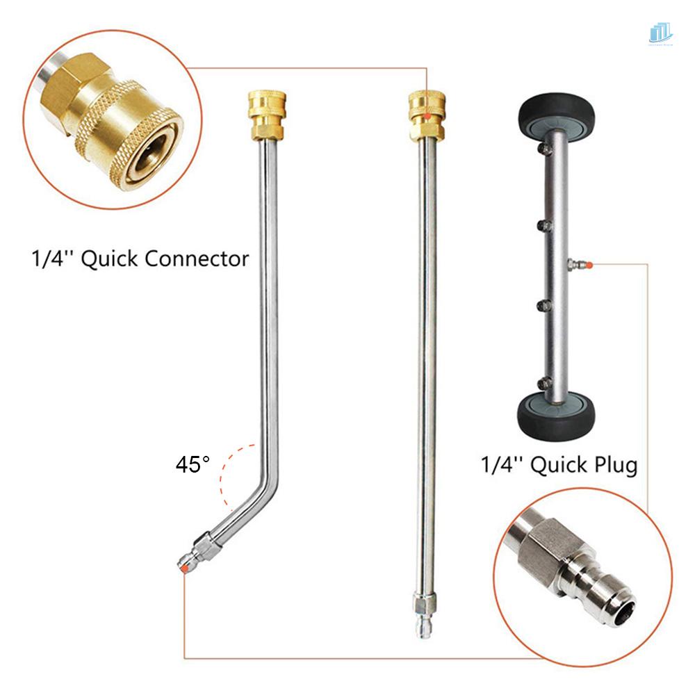 Máy Rửa Áp Suất smartwatchinone 2 Trong 1 Làm Sạch Bề Mặt Dưới Nước Với 4 Vòi Và 2 Thanh Nối Dài (Thẳng &amp; 45 Độ)