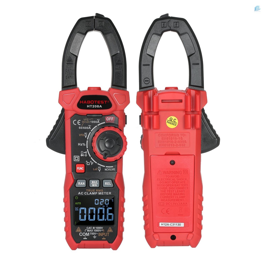 Kẹp Vạn Năng Kế Kỹ Thuật Số AC Thông Minhwatchinone HABOTEST AC RMS RMS Anto-Ratur