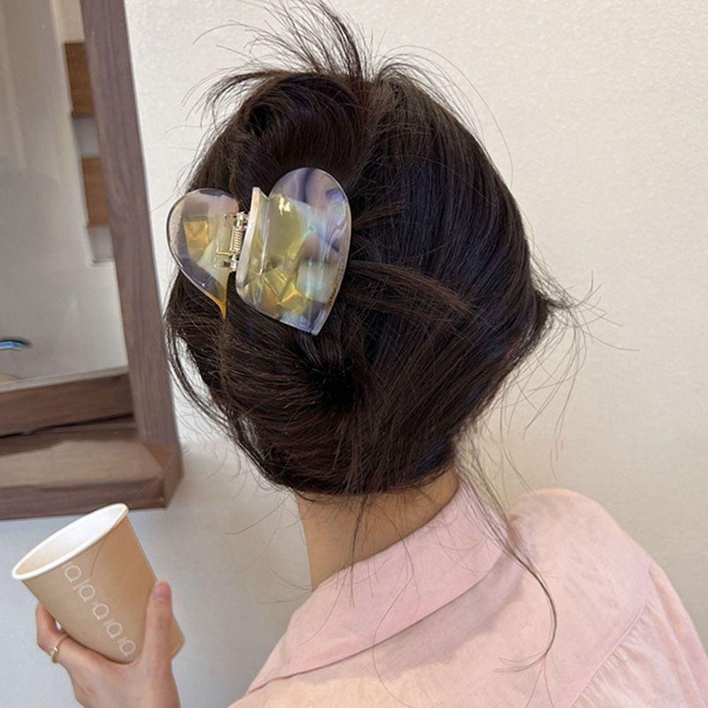Kẹp Tóc Hình Trái Tim Đơn Giản Thanh Lịch Cho Nữ