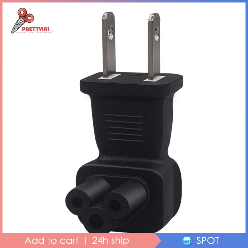 Đầu Chuyển Đổi Phích Cắm US Sang IEC320 C5 Siêu Bền Tiện Dụng Cho Notebook / Máy Tính Để Bàn