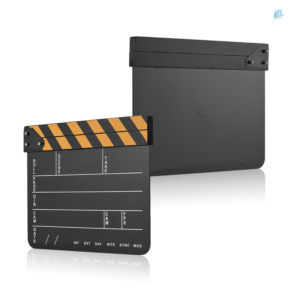 Bảng Clapper Thông Minhwatchinone Bằng Acrylic Màu Vàng / Đen Chuyên Dụng Cho Quay Phim