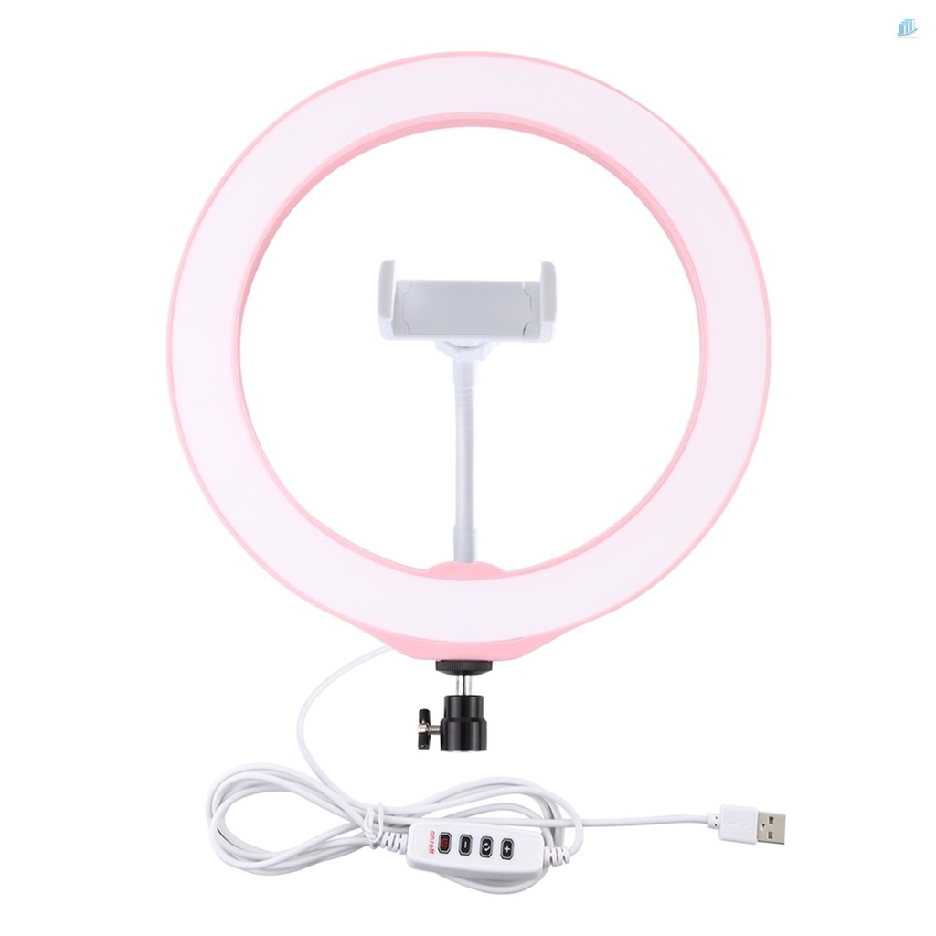 Vòng Đèn Led PULUZ 10 '' 3 Chế Độ Sáng Điều Chỉnh Được Dành Cho Chụp Ảnh / Live Streaming Selfie