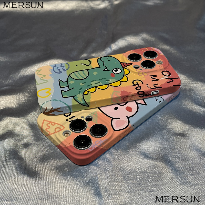 Ốp Điện Thoại Cứng Họa Tiết Khủng Long Kiểu Graffiti Bảo Vệ Toàn Diện Cho Apple / pro / 12 iPhonex118 13714 / DAVF