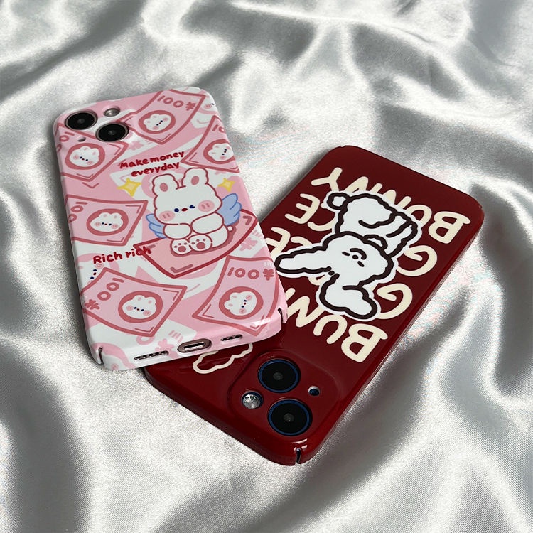 Phụ Kiện Đa Dạng Độc Đáo Tiện Dụng813711Ốp Điện Thoại Cứng In Hình Thỏ Cầu May Mắn Cho Iphone 12 Xr Xs Max 14 12