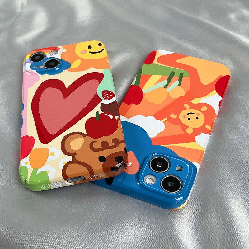 Ốp Điện Thoại Cứng In Hình Gấu Kiểu Graffiti Cho Apple Iphone 11 1412 xr / / Film 813 XsPromax7 ZVY8