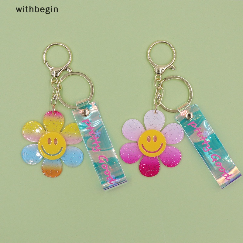 Móc Khóa Hình Hoa Hướng Dương Dễ Thương Dùng Đựng Thẻ Id / Chìa Khóa Cho Nữ