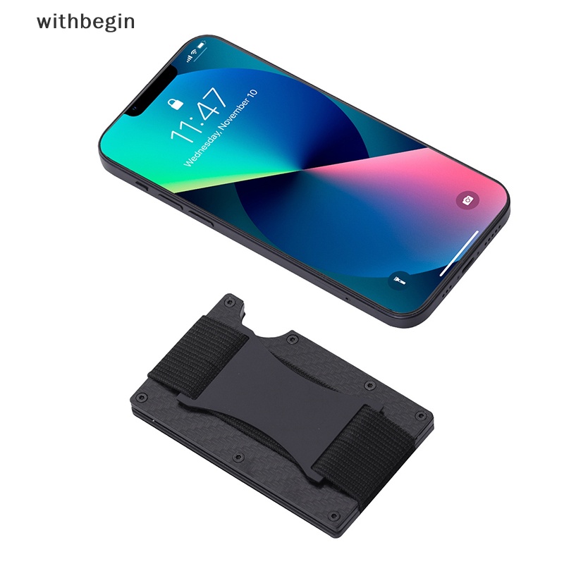 Ví Đựng Thẻ Bằng Sợi Carbon Và Nhôm Chống Trộm Tiện Dụng Cho Nam