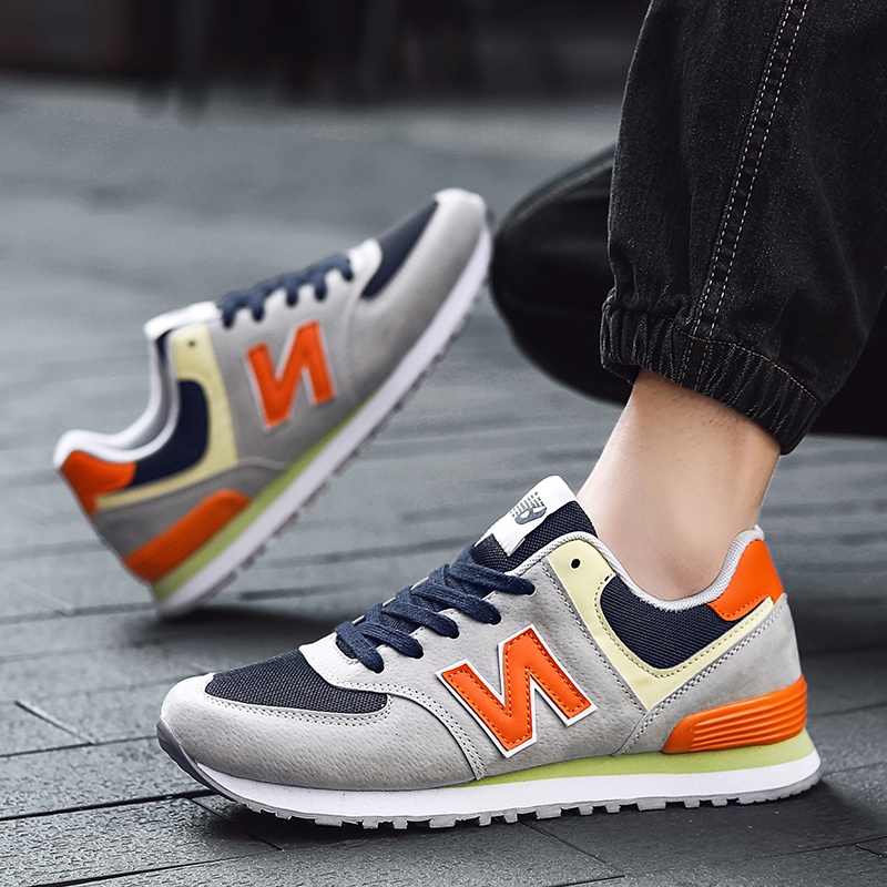 Giày Thể Thao Lưới Thoáng Khí Hình Chữ N Thời Trang Cho Nam