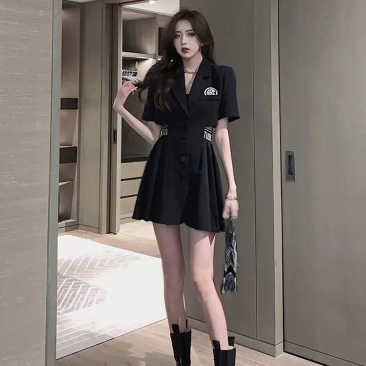 Đầm Dáng Ôm Eo Hẹp Màu Trơn Phong Cách Phương Tây Thời Trang Mùa Hè Hàng Mới Dành Cho Bạn Nữ