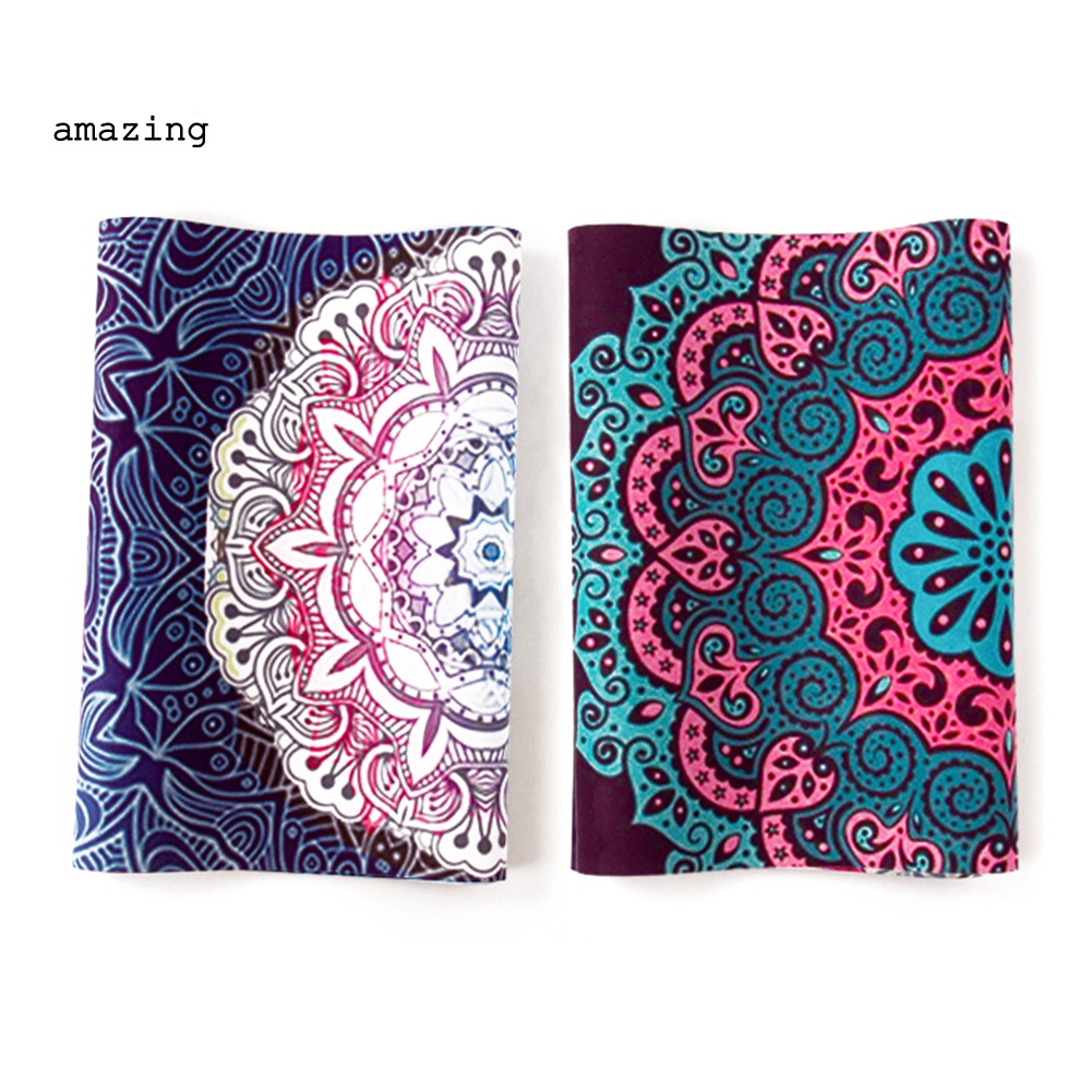 Thảm Tập Yoga Chống Trượt In Họa Tiết Hoa &amp; Hươu Thời Trang