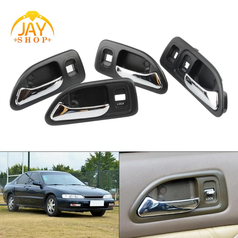 Tay Cầm Cửa Xe Hơi Phía Trong Bằng Chrome Cho Honda Accord 1994-1997