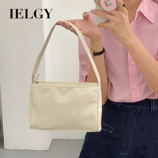 Ielgy túi xách đeo vai da mềm màu bạc thời trang hàn quốc dễ phối đồ cho nữ