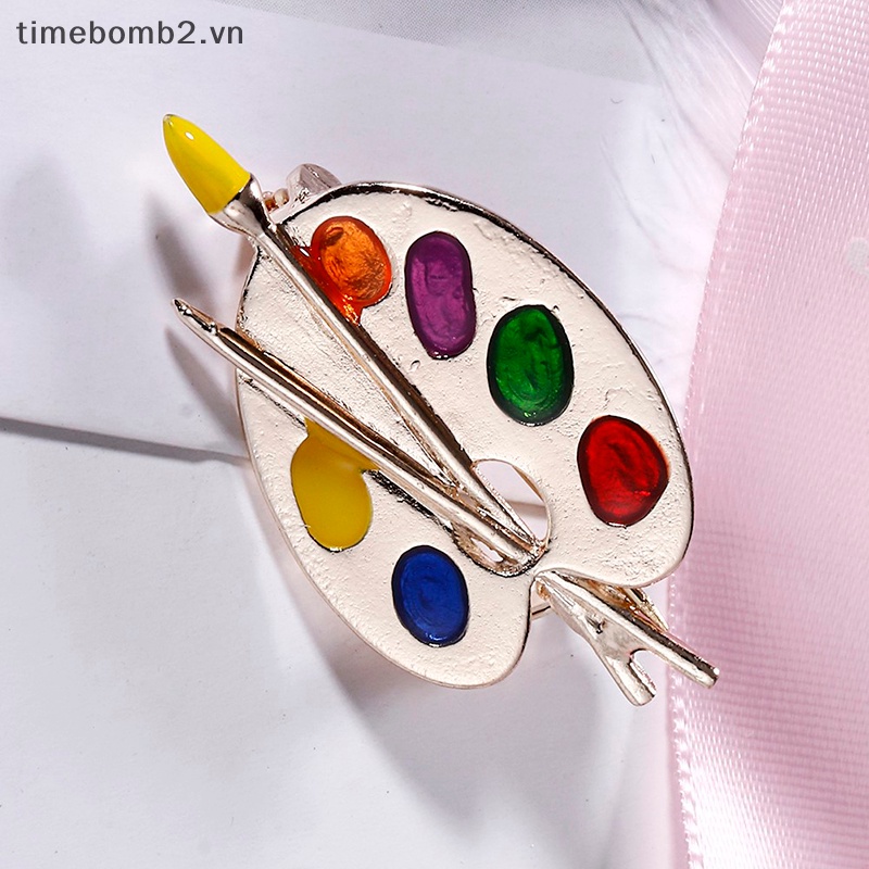 {Timebomb} Ghim Cài Áo Thời Trang Nhiều Màu Sắc Tráng Men Dành Cho Nữ