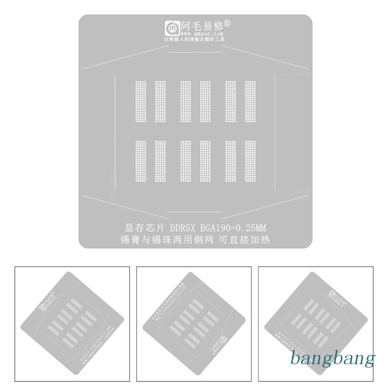 Khuôn Hàn Bằng Thép Thiếc BGA Chuyên Dụng Cho DDR5X BGA190